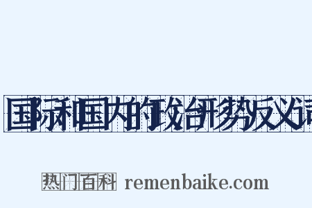 国际和国内的政治形势反义词是什么意思的图片